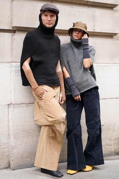 Unisex Alpaca Turtleneck Cape