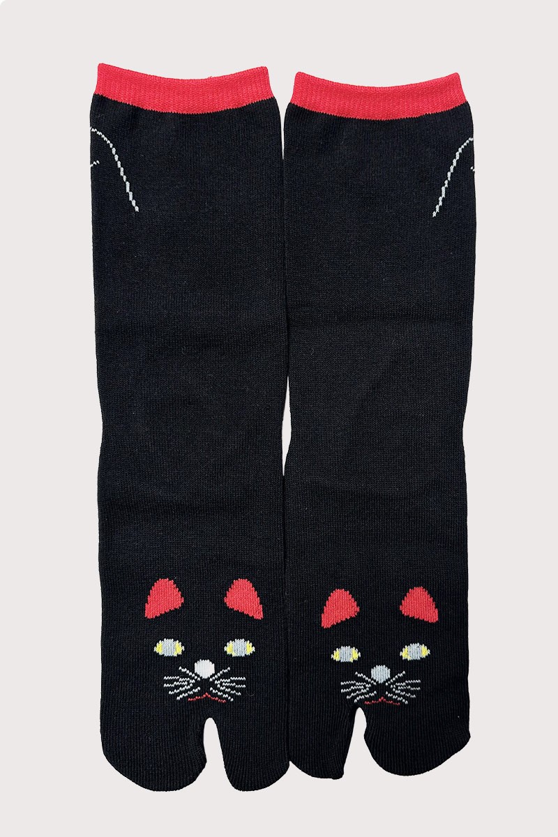 Japanese Tabi socks black cat EU36-39