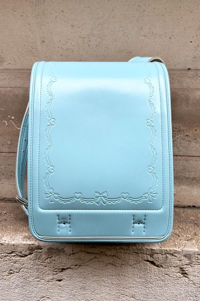 Cartable Randoseru Bleu Pastel ruban