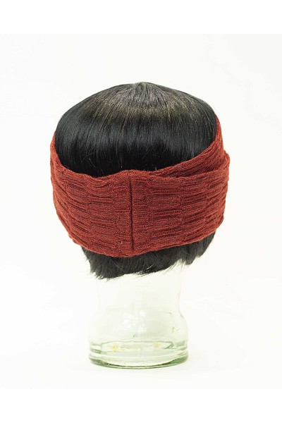 3D effect alpaca knit headband