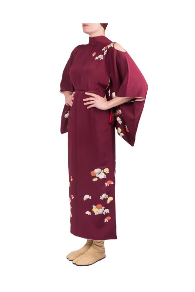 Robe kimono épaules nues