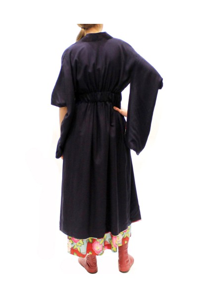 Coton kimono camélia réversible