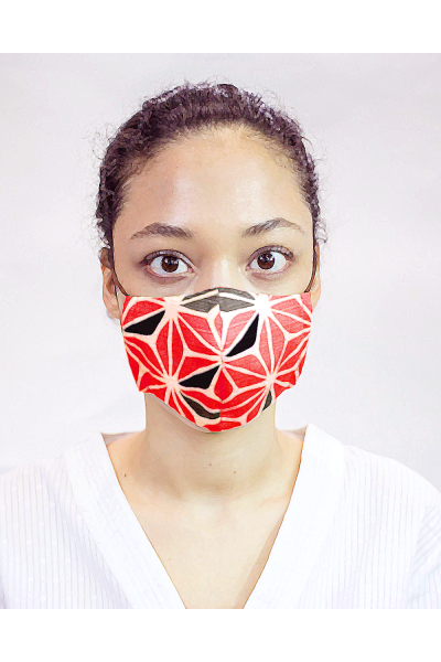 Red windmills protection mask