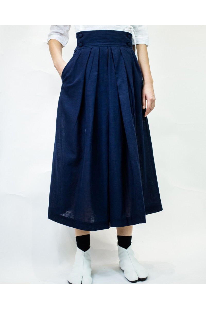 Jupe Hakama en Coton Longue