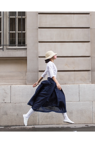 Jupe Hakama en Coton Longue