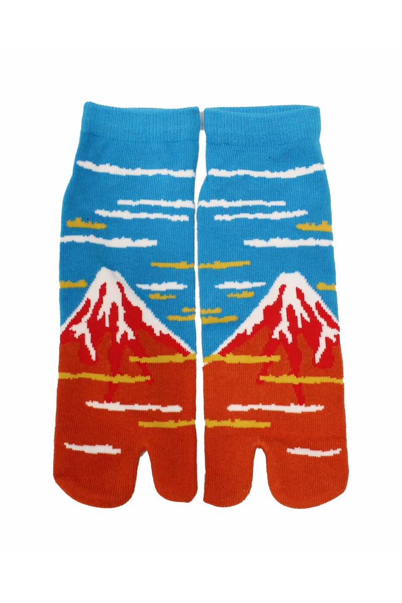 Tabi low socks with 2 toes Red Fuji
