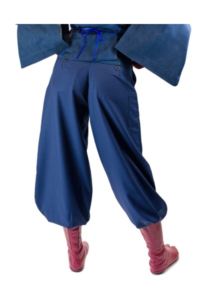 pantalon bouffant japonais mi-long
