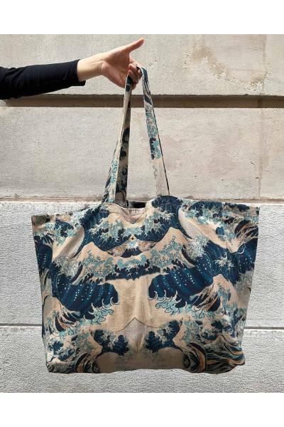 Sac en toile Vague Hokusai L