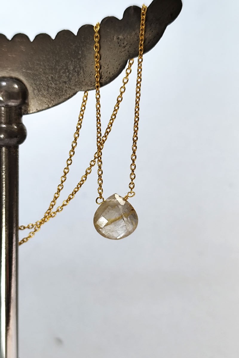 Moon Rays – Rutile Quartz necklace