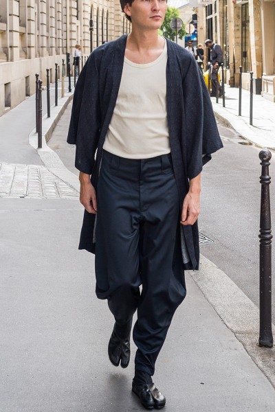 Kimono motif Kasuri en coton