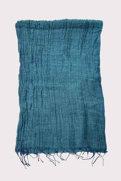 Echarpe à franges en Laine et Soie
